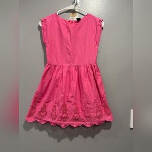 Pink Embroidered Kids Dress